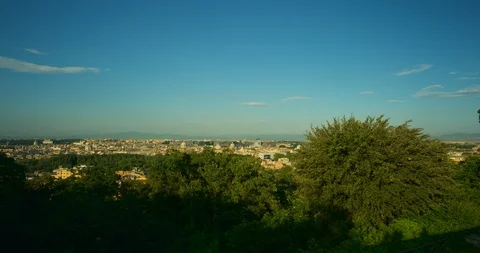 Timelapse of the skyline in Rome, Italy Stock Footage 99111791