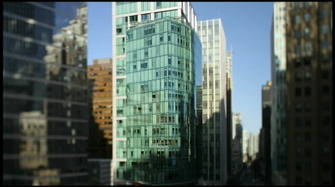 Timelapse  Skyline Shadows 7D Tilt&amp;Shift Stock Footage 798513