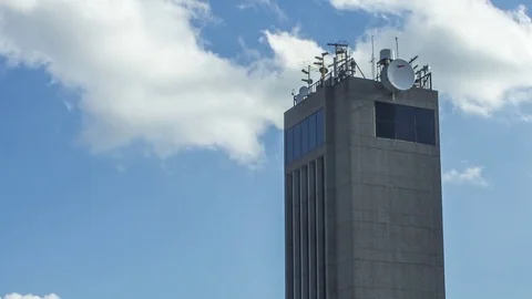 TImelapse of Skyscraper Building with Clouds Stock Footage 82370953