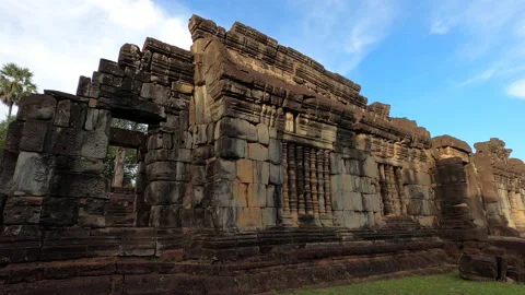 Timelapse of a small temple in siem reap cambodia Stock Footage 144870488