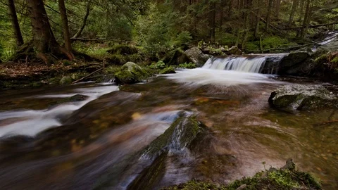 Timelapse of a small waterfall. Stock Footage 108561280
