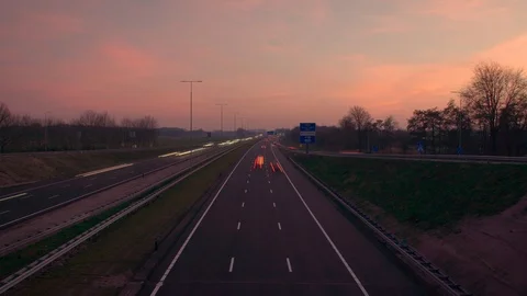 Timelapse snelweg Video stock 103212383