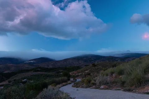 Timelapse snowing in Sierra Nevada Stock Footage 267605274
