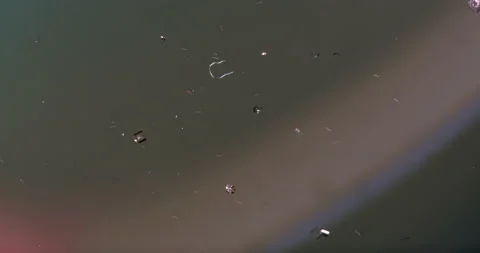 Timelapse of Sodium chloride  crystallization under polarized light Stock Footage 116875974