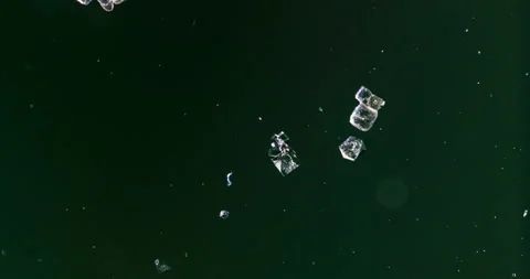 Timelapse of Sodium chloride  crystallization under polarized light Stock Footage 116879809