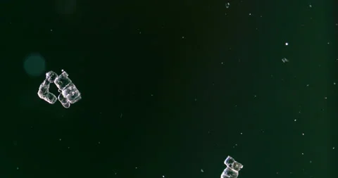 Timelapse of Sodium chloride  crystallization under polarized light Stock Footage 116879848