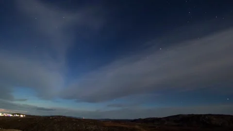 Timelapse, Soft Clouds, Greenland. Stock Footage 263908104