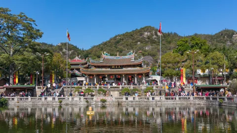 Timelapse, South Putuo Temple, Nanputuo Temple, Xiamen, China Stock Footage 87111106