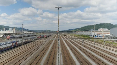Timelapse Speirenbach Railways Stock Footage 93402173
