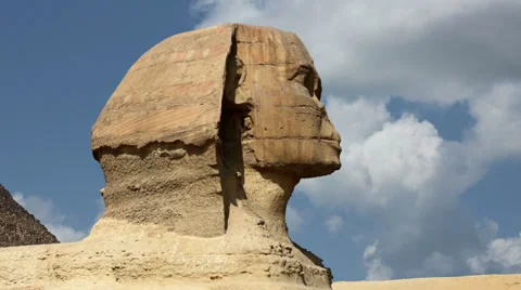 Timelapse Of The Sphinx In Giza Valley, Cairo, Egypt 4k 2 Stock Footage 35581682
