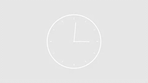 Timelapse of spinning clock animation in 12 Hour. Seamless motion. Видео 245453560