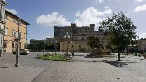 Timelapse square Bracciano Stock Footage 78698525