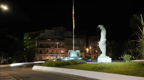 Timelapse in the square of the race Stock Footage 36033235