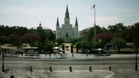Timelapse St. Louis Cathedral 스톡 동영상 11559612