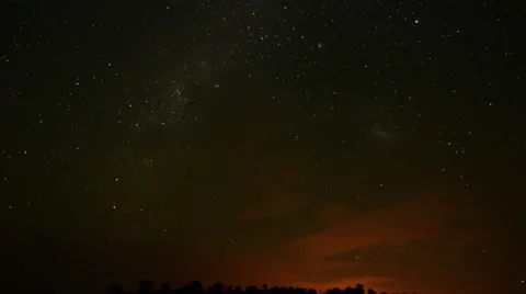 Timelapse of a starry sky Stock Footage 27364257