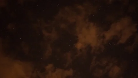 A timelapse of the stars and clouds Video stock 78549231