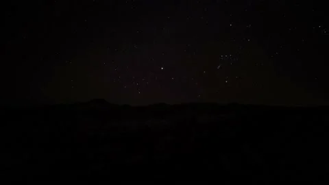 Timelapse of stars on the background of mountains Video stock 237216780