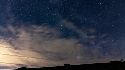 Timelapse of stars Stock Footage 228691409