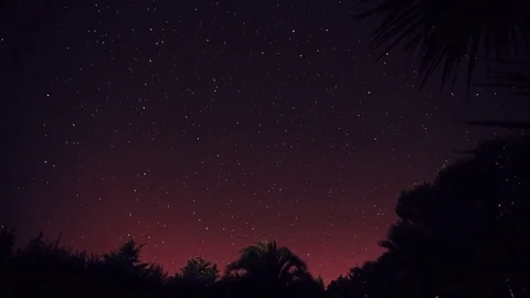 Timelapse stars in mediterranean surrounding Stock Footage 85092199