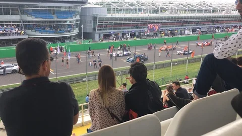 Timelapse Starting of ELMS 4 Hours of Monza - Monza circuit Stock-Footage 90036835