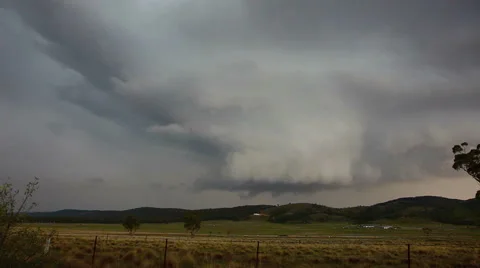Timelapse of Stationary Storm Stock Footage 40675609