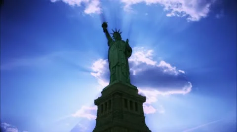 Timelapse Statue of Liberty Vídeo Stock 11588411