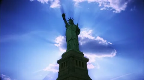 Timelapse Statue of Liberty Video stock 11607491