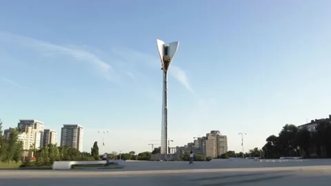 Timelapse Stele "Liberators of Rostov" Stock Footage 161019002