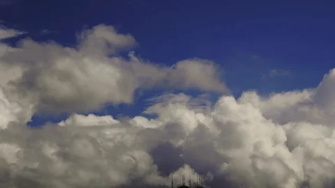 Timelapse: Storm Clearing Over San Bruno Mountain, San Francisco, California, US Video stock 87435257