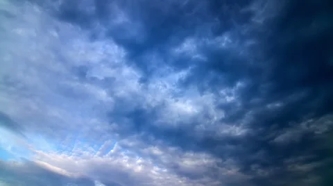 Timelapse of storm clouds covered the sky Video stock 41548664