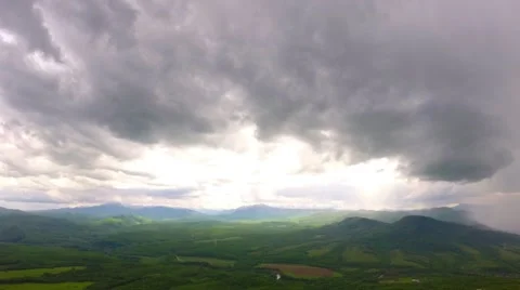 Timelapse of Storm Clouds Stock Footage