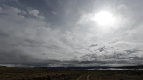 Timelapse of storm clouds forming over the Wyoming prairie Stock Footage 49894543