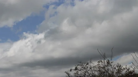 Timelapse of Storm Clouds Moving Before Rain Stock Footage 152901805