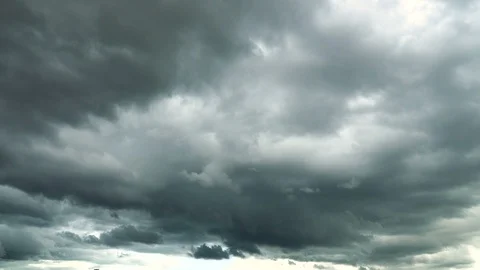 Timelapse Storm clouds with the rain Video stock 100284146