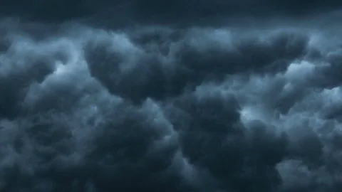 Timelapse Of Storm Dark Clouds Stock Footage