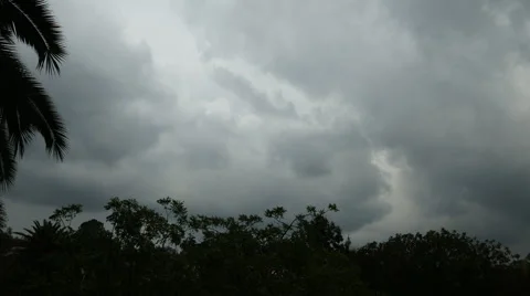 Timelapse-Storm front blows through Stock Footage