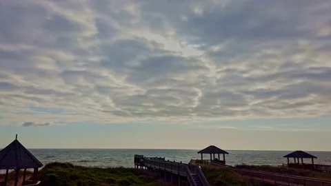 Timelapse Of Storm Passing Across The Ocean Stock Footage 219129109
