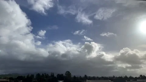 Timelapse of Storm Passing Through Mountain Video stock 229915012