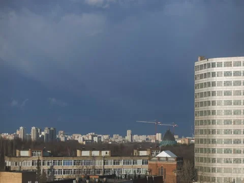 Timelapse of stormy clouds Stock Footage 74793667