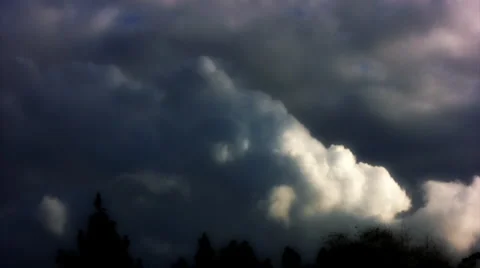 Timelapse Stormy Clouds FX02 Loop HD1080 Stock Footage 4859250