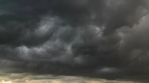 Timelapse of stormy clouds passing by Stock Footage 10790077