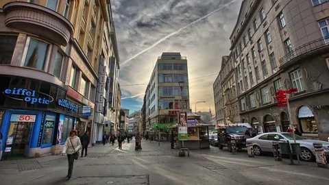 Timelapse on the street Video stock 72729033