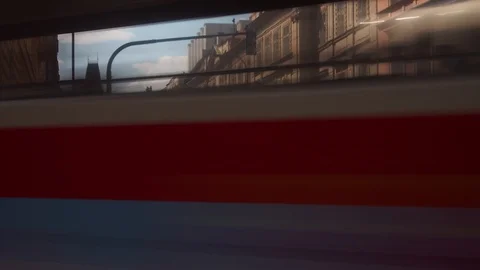 Timelapse of Street Intersection Infront the Powder Tower, Prague Stock Footage 93288714