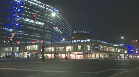 Timelapse of a street in the night Stock Footage 1084160