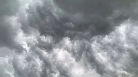 Timelapse Strong cloud movement turns into a dense cloud cover Stock Footage 111616097