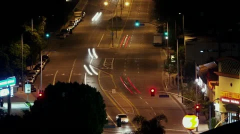 Timelapse Studio City traffic 스톡 동영상 11550760