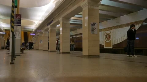 Timelapse in Subway Stock Footage 65222149