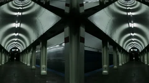 Timelapse subway kaleidoscope Vídeo Stock 11589587