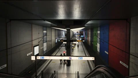 Timelapse of subway trains Stock Footage 141260754