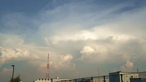 Timelapse of summer cloud at evening, Osaka, Japan Stock Footage 313631895